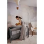 Patut pliant, Lionelo, Stefi Plus, Cu doua nivele, Cu intrare laterala cu fermoar, 2 roti, 120x60 cm, Conform cu standardul european de securitate EN 716, Gri - 32