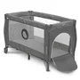 Patut pliant, Lionelo, Sven Plus, 120x60 cm, Cu doua nivele, Cu arcada jucarii, masuta de infasat, vibratii, melodii  conform cu standardele europeane de securitate EN716 si EN12221, Grey Scandi - 11