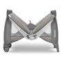 Patut pliant, Lionelo, Sven Plus, 120x60 cm, Cu doua nivele, Cu arcada jucarii, masuta de infasat, vibratii, melodii  conform cu standardele europeane de securitate EN716 si EN12221, Grey Scandi - 18