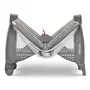 Patut pliant, Lionelo, Sven Plus, 120x60 cm, Cu doua nivele, Cu arcada jucarii, masuta de infasat, vibratii, melodii  conform cu standardele europeane de securitate EN716 si EN12221, Grey Scandi - 19