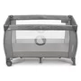 Patut pliant, Lionelo, Sven Plus, 120x60 cm, Cu doua nivele, Cu arcada jucarii, masuta de infasat, vibratii, melodii  conform cu standardele europeane de securitate EN716 si EN12221, Grey Scandi - 12