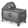 Patut pliant, Lionelo, Sven Plus, 120x60 cm, Cu doua nivele, Cu arcada jucarii, masuta de infasat, vibratii, melodii  conform cu standardele europeane de securitate EN716 si EN12221, Grey Scandi - 7