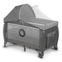 Patut pliant, Lionelo, Sven Plus, 120x60 cm, Cu doua nivele, Cu arcada jucarii, masuta de infasat, vibratii, melodii  conform cu standardele europeane de securitate EN716 si EN12221, Grey Scandi - 8