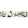 Patut pliant, Lionelo, Sven Plus, 120x60 cm, Cu doua nivele, Cu arcada jucarii, masuta de infasat, vibratii, melodii  conform cu standardele europeane de securitate EN716 si EN12221, Grey Scandi - 38