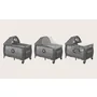 Patut pliant, Lionelo, Sven Plus, 120x60 cm, Cu doua nivele, Cu arcada jucarii, masuta de infasat, vibratii, melodii  conform cu standardele europeane de securitate EN716 si EN12221, Grey Scandi - 5