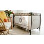Patut pliant, Lionelo, Sven Plus, 120x60 cm, Cu doua nivele, Cu arcada jucarii, masuta de infasat, vibratii, melodii  conform cu standardele europeane de securitate EN716 si EN12221, Grey Scandi - 29