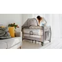 Patut pliant, Lionelo, Sven Plus, 120x60 cm, Cu doua nivele, Cu arcada jucarii, masuta de infasat, vibratii, melodii  conform cu standardele europeane de securitate EN716 si EN12221, Grey Scandi - 33