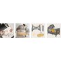 Patut pliant, Lionelo, Sven Plus, 120x60 cm, Cu doua nivele, Cu arcada jucarii, masuta de infasat  vibratii, melodii, conform cu standardele europeane de securitate EN716 si EN12221, Yellow Scandi - 36
