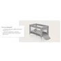 Patut pliant, Lionelo, Stefi, Cu un nivel, Cu intrare laterala cu fermoar, 2 roti, 120x60 cm, Conform cu standardul european de securitate EN 716, Grey - 24