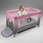 Patut pliant, Lionelo, Stefi, Cu un nivel, Cu intrare laterala cu fermoar, 2 roti, 120x60 cm, Conform cu standardul european de securitate EN 716, Grey - 18