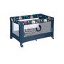 Lionelo - Patut pliant cu un nivel Stefi, Cu intrare laterala cu fermoar, 2 roti, 120x60 cm, Conform cu standardul european de securitate EN 716, Blue Navy - 6