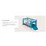 Patut pliant, Lionelo, Stefi, Cu un nivel, Cu intrare laterala cu fermoar, 2 roti, 120x60 cm, Conform cu standardul european de securitate EN 716, Turquoise - 22
