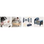 Patut pliant, Lionelo, Sven Plus, 120x60 cm, Cu doua nivele, Cu arcada jucarii, masuta de infasat, vibratii, melodii, conform cu standardele europeane de securitate EN716 si EN12221, Blue Navy - 39