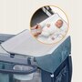 Patut pliant, Lionelo, Sven Plus, 120x60 cm, Cu doua nivele, Cu arcada jucarii, masuta de infasat, vibratii, melodii, conform cu standardele europeane de securitate EN716 si EN12221, Blue Navy - 24