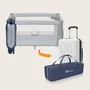 Patut pliant, Lionelo, Sven Plus, 120x60 cm, Cu doua nivele, Cu arcada jucarii, masuta de infasat, vibratii, melodii, conform cu standardele europeane de securitate EN716 si EN12221, Blue Navy - 26
