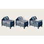 Patut pliant, Lionelo, Sven Plus, 120x60 cm, Cu doua nivele, Cu arcada jucarii, masuta de infasat, vibratii, melodii, conform cu standardele europeane de securitate EN716 si EN12221, Blue Navy - 4