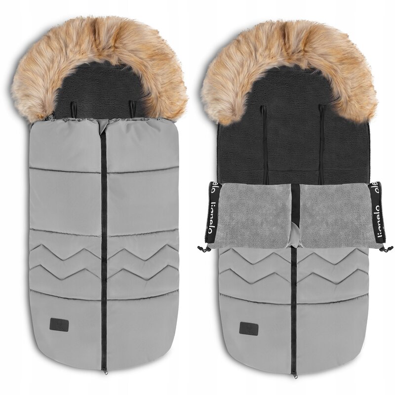 Lionelo - sac de iarna pentru carucior frode, 90x45 cm, impermeabil, universal, gri
