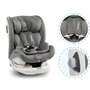 Lionelo - Scaun auto Bastiaan RWF Pozitie de somn, Protectie laterala, Rotire 360 grade, 0-36 Kg, Cu Isofix si Centura Top Tether, Conform cu standardul european de securitate ECE R44/04, Gri - 17