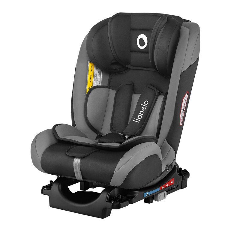 Lionelo - scaun auto sander spatar reglabil, pozitie de somn, 0-36 kg, cu isofix, gri