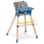 Lionelo - Scaun de masa din fag Koen, 2 in 1, Transformabil, Sustine 30 kg, 6 luni+, Conform cu standardul european de securitate EN14988, Albastru - 6