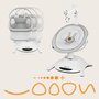 Set 2 in 1, Balansoar si landou, Lionelo, Bella, Rotative 360, Ecran tactil si telecomanda, Electric, Scaun reglabil, 6 miscari unice, 5 viteze, Cu melodii, Gri - 50