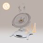 Set 2 in 1, Balansoar si landou, Lionelo, Bella, Rotative 360, Ecran tactil si telecomanda, Electric, Scaun reglabil, 6 miscari unice, 5 viteze, Cu melodii, Gri - 53