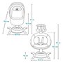 Set 2 in 1, Balansoar si landou, Lionelo, Bella, Rotative 360, Ecran tactil si telecomanda, Electric, Scaun reglabil, 6 miscari unice, 5 viteze, Cu melodii, Gri - 70