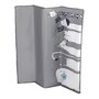 Lionelo - Tarc de joaca Lene, Cu roti, Cu intrare laterala cu fermoar, 100 x 100 cm, Conform cu standardul europeane de securitate EN12227, Grey Scandi - 7