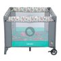 Lionelo - Tarc de joaca Lene, Cu roti, Cu intrare laterala cu fermoar, 100 x 100 cm, Conform cu standardul europeane de securitate EN12227, Turquoise Scandi - 3