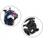 Lionelo - Tricicleta Haari Blue Navy Suport picioare, Control al directiei, Scaun reversibil, Rotire 360 grade, Pliabila, Conform cu standardul european de securitate EN71, Multicolor - 26