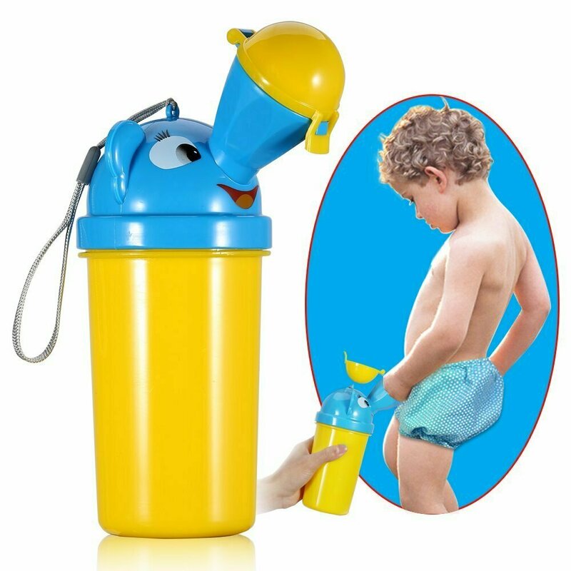 Little mom - pisoar portabil pentru baieti pee trainer yellow