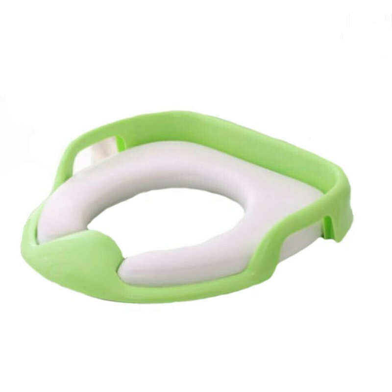 Little mom - reductor moale de toaleta cu manere verde