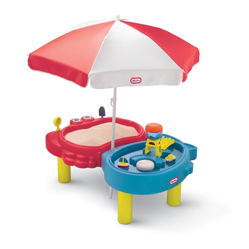 Little tikes - masuta pentru nisip si apa cu umbreluta