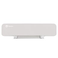 Bariera de protectie pentru pat, Lionelo, Lora XL, Pliabila, Sistem de blocare StandSafe, Geanta de transport inclusa, 150x46 cm, Conform cu BS 7972:2001+A1:2009, Bej