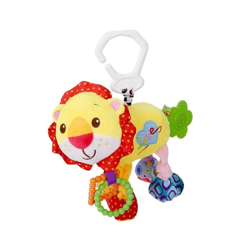 Lorelli - jucarie de dentitie din plus, lion, 29 cm, cu vibratii