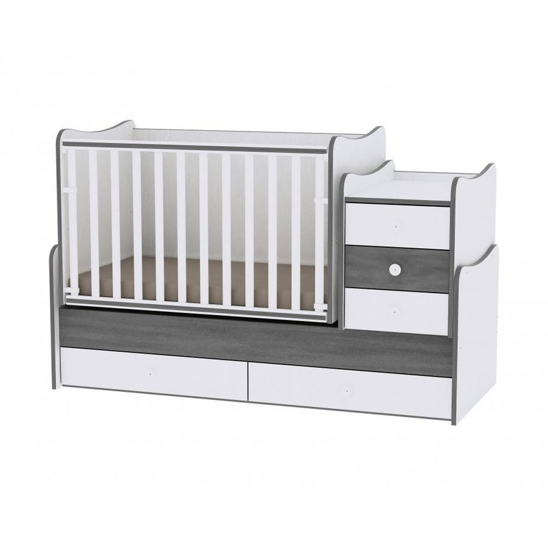Lorelli - mobilier transformabil maxi plus , 70 x 160 cm , white vintage grey