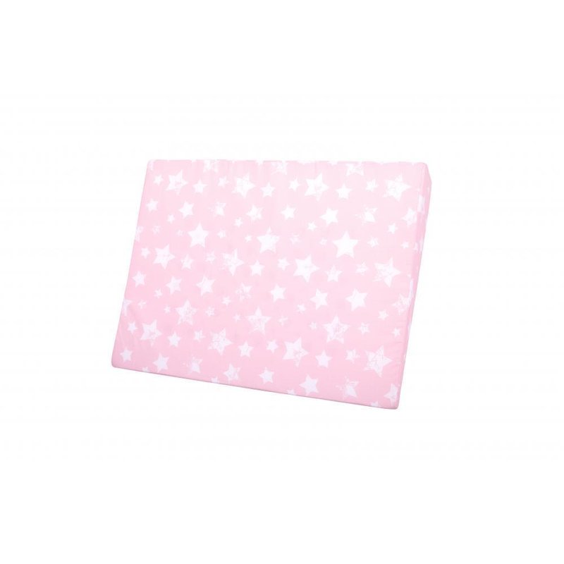 Lorelli - Perna inclinata antisufocare, Air Comfort, 60 x 45 x 9 cm, husa detasabila si lavabila, Stars Pink