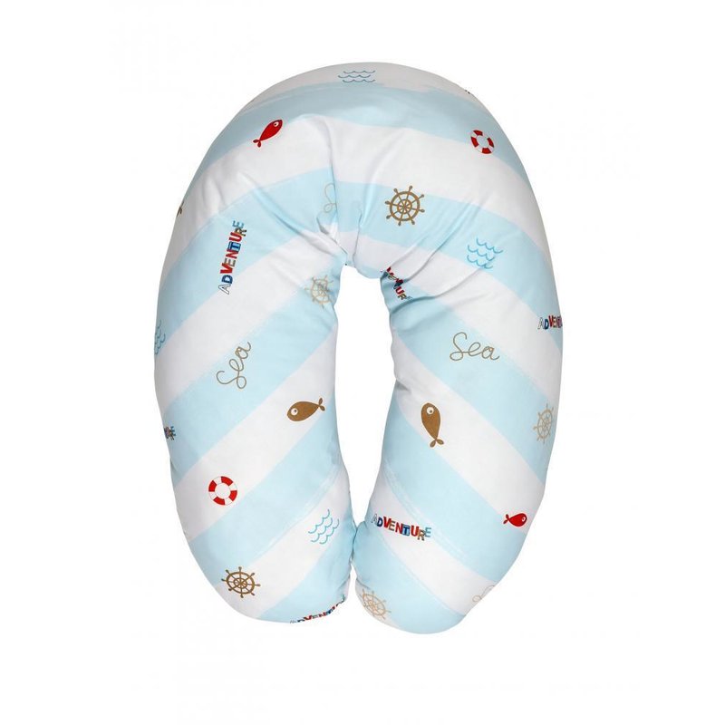 Lorelli - perna multifunctionala, bumbac ranforce, 190 cm, adventure blue
