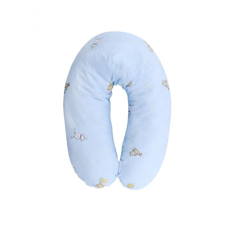 Lorelli - perna multifunctionala, bumbac ranforce, 190 cm, bear party blue