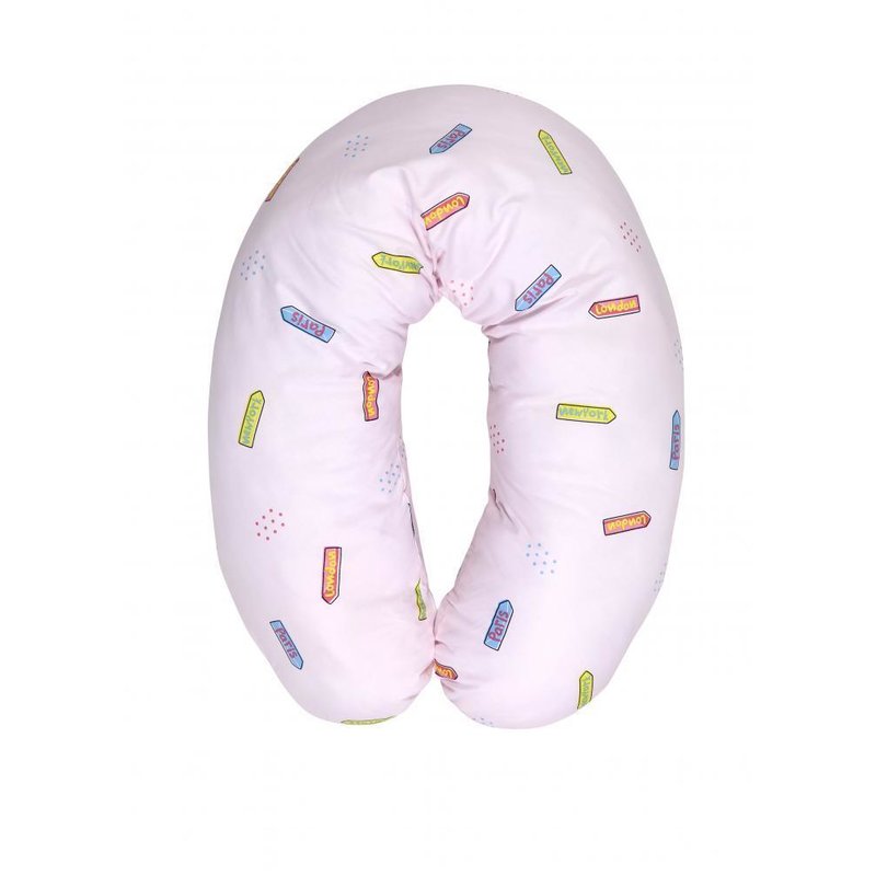 Lorelli - perna multifunctionala, bumbac ranforce, 190 cm, traveling pink