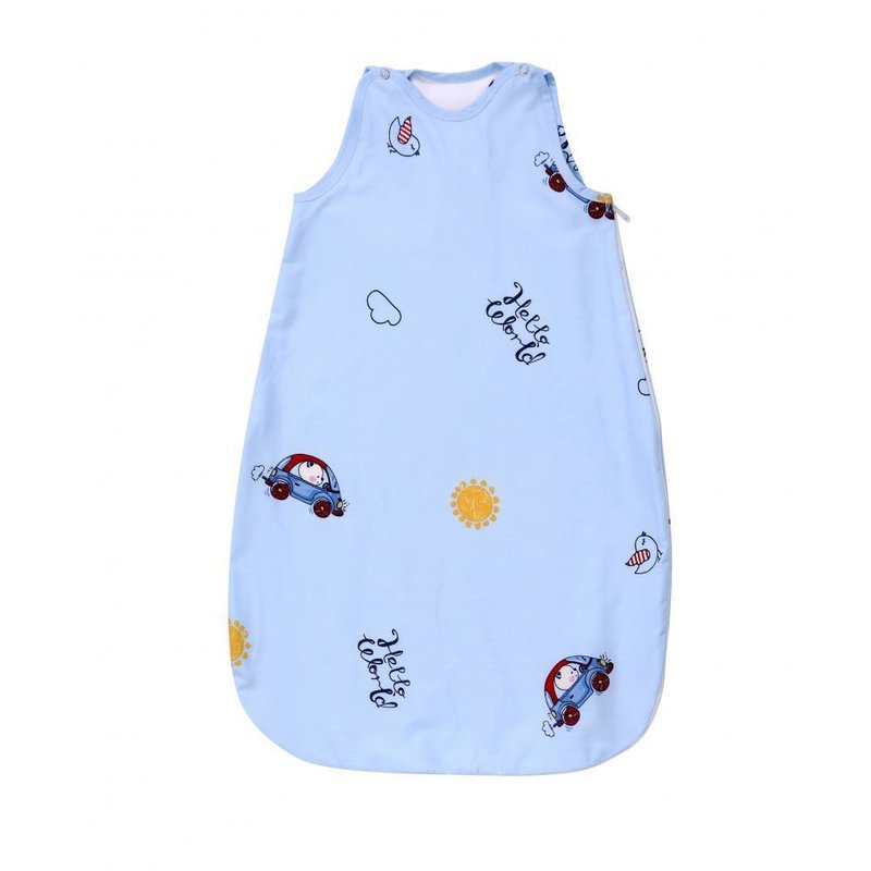 Lorelli - Sac de dormit de iarna, 80 cm, bumbac ranforce, Bear & Car Blue