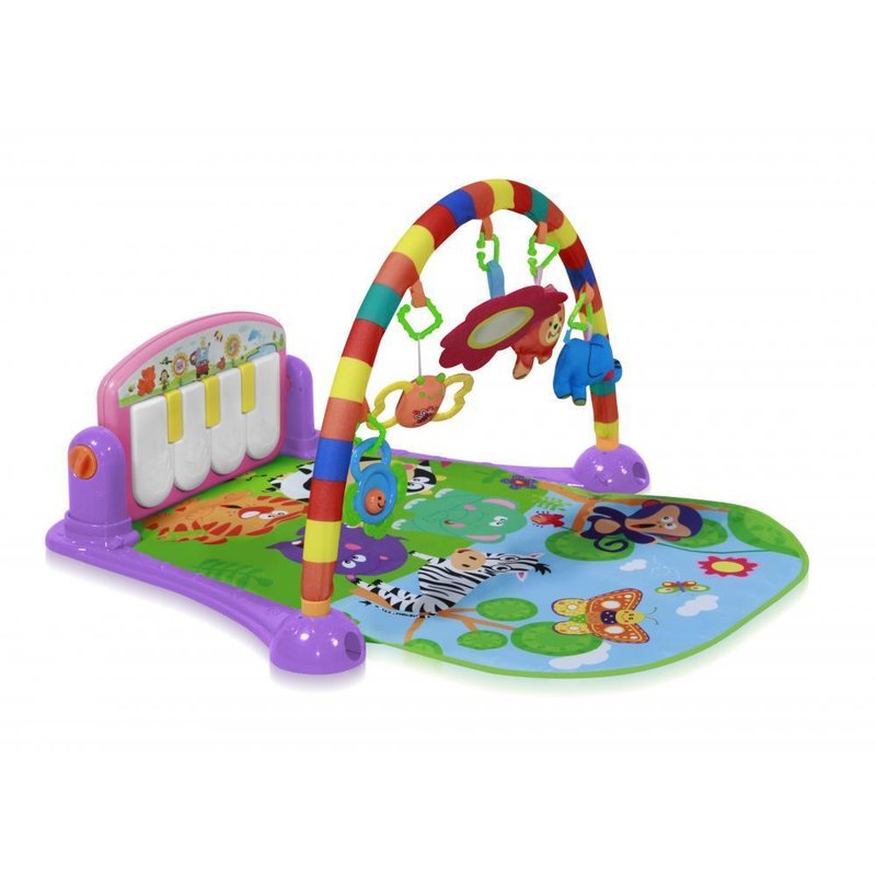 Lorelli - saltea de activitate 77 x 52 cm piano gym pink