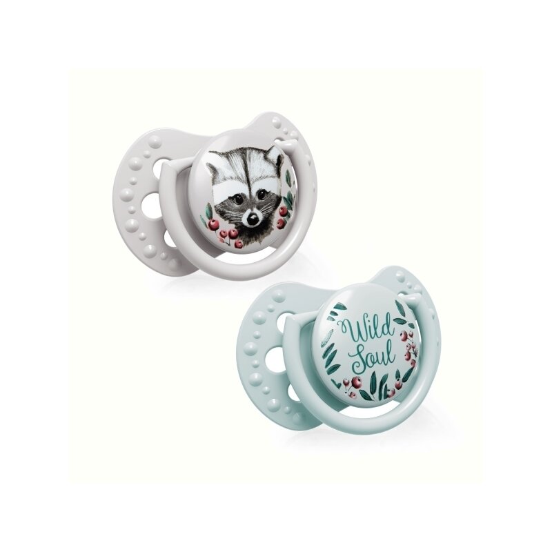 Lovi - suzeta silicon dynamic 0-2m 2 pcs wild soul baiat - 22/881boy
