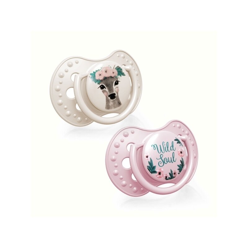 Lovi - suzeta silicon dynamic 0-3m 2 pcs wild soul fata - 22/882girl