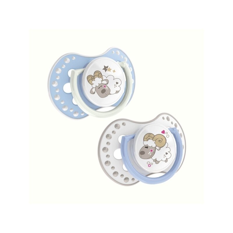 Lovi - suzeta silicon dynamic 6-18m 2 pcs night&day baiat ( oita ) -22/811boy_l