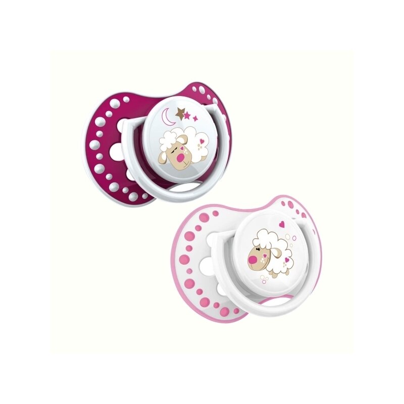 Lovi - suzeta silicon dynamic 6-18m 2 pcs night&day fata ( oita ) - 22/811girl_l