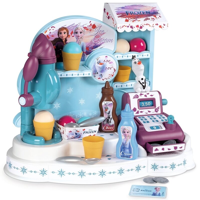 Smoby - set de joaca magazin frozen ice cream factory, pentru copii