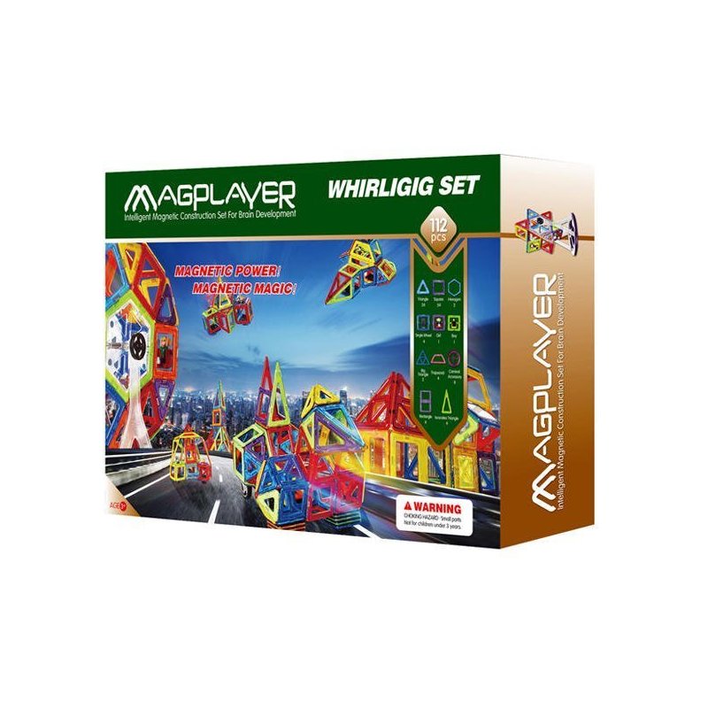 Magplayer joc de constructie magnetic - 112 piese