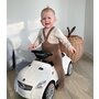 Vehicul ride-on, BabyTrold, Model Mercedes, Claxon pe volan, 18 luni+, Sustine 25 kg, 67x29x37 cm, Alb - 4