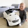 Vehicul ride-on, BabyTrold, Model Mercedes, Claxon pe volan, 18 luni+, Sustine 25 kg, 67x29x37 cm, Alb - 5